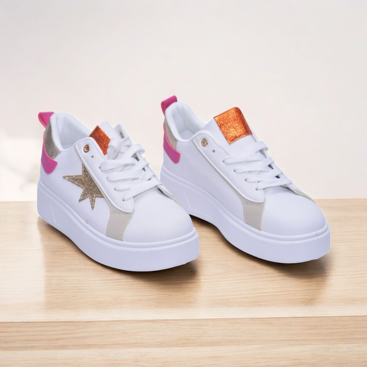 BASKET ETOILE OR/ROSE TT-43