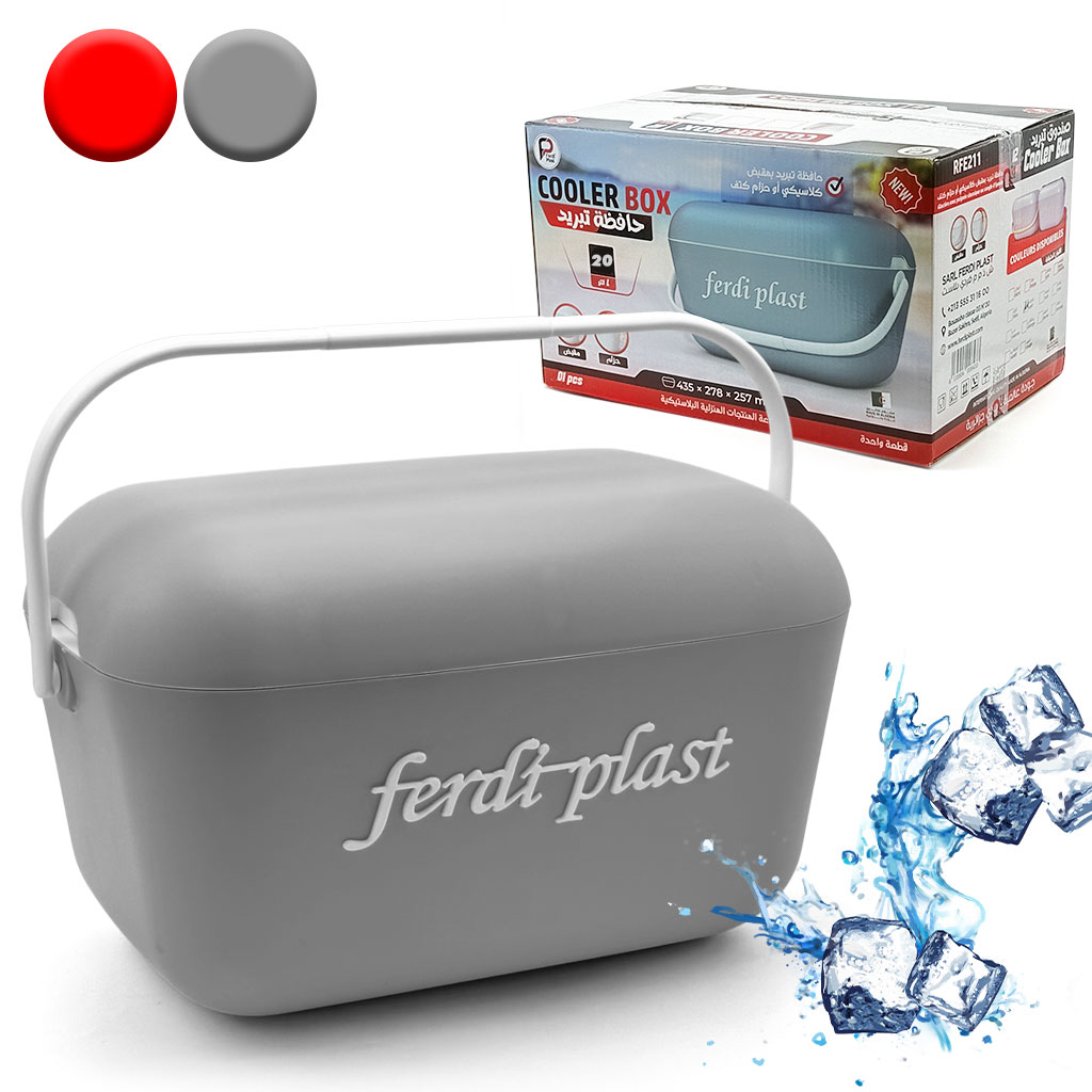 GlaciĂšre Portable 20L Ferdi Plast - IdĂ©ale pour Pique-Nique, Plage et Camping - ŰۧÙ۞۩ ŰȘۚ۱ÙŰŻ ۚ۳ŰčŰ© 20 ÙŰȘ۱ Ù
Ù ÙŰ±ŰŻÙ ŰšÙۧ۳ŰȘ