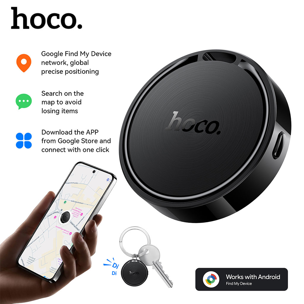Traceur Intelligent HOCO E96A Android Localisateur Bluetooth via RĂ©seau Google Find My Device - ŰŹÙۧŰČ Ű§ÙŰȘŰȘŰšŰč ÙÙ
ŰŰŻŰŻ ۧÙÙ
ÙۧÙŰč ۧÙ۰ÙÙ ÙÙÙۧŰȘÙ ŰŁÙۯ۱ÙÙŰŻ