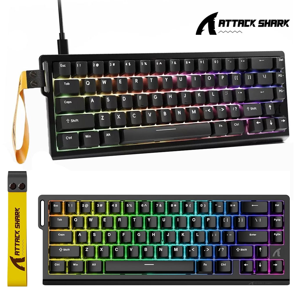 Clavier Gaming MagnĂ©tique ATTACK SHARK X68HE 60% avec Rapid Trigger et 8000Hz - ÙÙŰŰ© Ù
ÙۧŰȘÙŰ Ű§ÙÙ
ŰșÙۧ۷ÙŰłÙŰ©