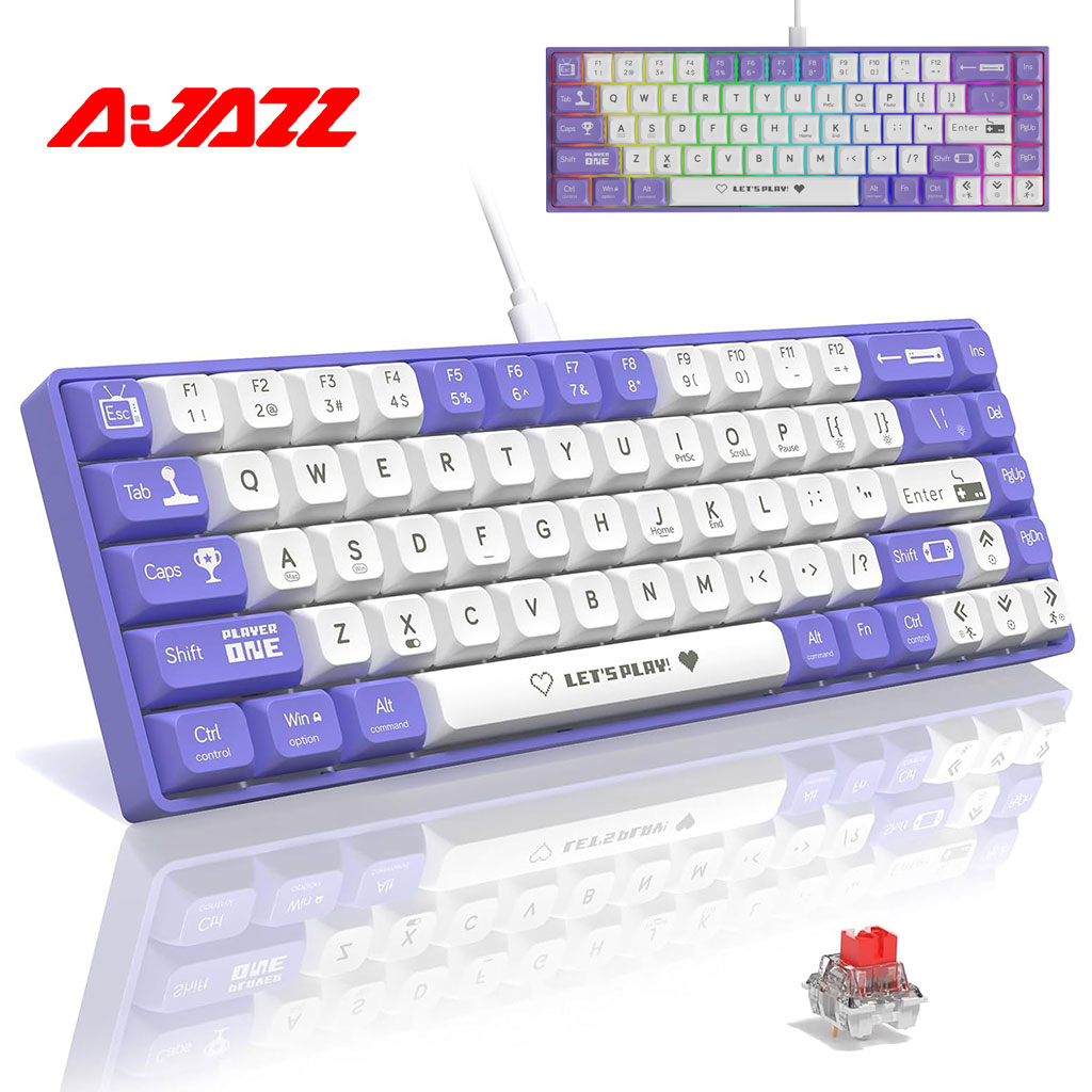 Clavier MĂ©canique Gaming 65% Compact Filaire avec Hotswap et RĂ©troĂ©clairage Rainbow - ÙÙŰŰ© Ù
ÙۧŰȘÙŰ Ù
ÙÙۧÙÙÙÙŰ©