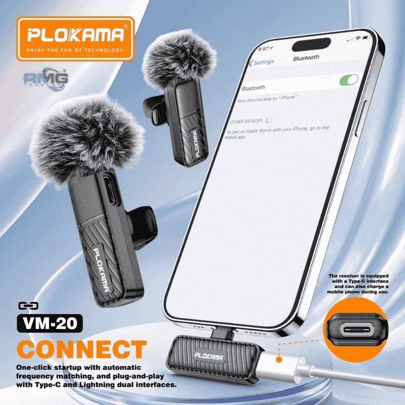 Microphone cravate sans fil Plokama VM-20 2,4 GHz - ۧ۱ŰȘÙÙ ŰšŰ”ÙŰȘÙ Ű„ÙÙ Ű§ÙÙ
ŰłŰȘÙÙ Ű§ÙۧŰŰȘ۱ۧÙÙ Ù
Űč Ù
ÙÙ۱ÙÙÙÙ Ű§ÙÙۧ۳ÙÙÙ Ű§ÙÙ
ŰČŰŻÙŰŹ