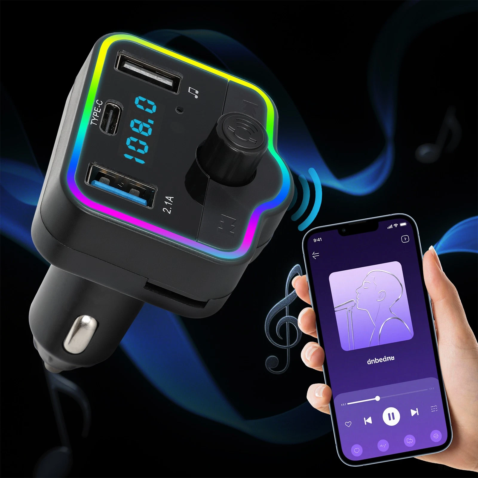 Transmetteur FM Bluetooth et Chargeur de Voiture 12-24V - ێۧŰÙ Ù
ŰȘŰčŰŻŰŻ ۧÙÙ
ÙۧÙ۰ ÙÙŰłÙۧ۱ۧŰȘ ÙۧÙێۧŰÙۧŰȘ