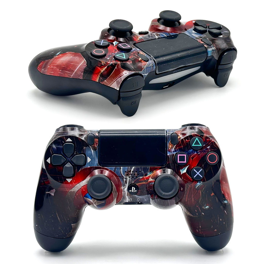 SONY DualShock Manette PS4 Sans Fil, Batterie Rechargeable (High Copy) â Edition Captain America