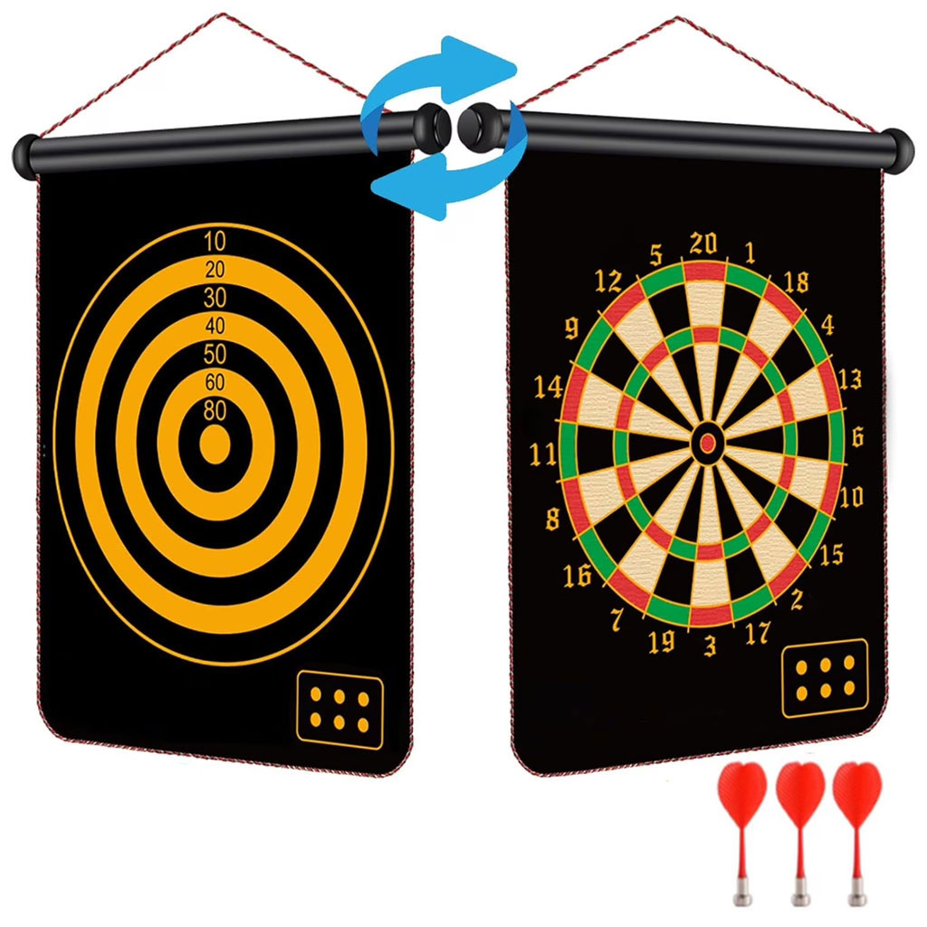 Jeu de flĂ©chettes magnĂ©tique avec cible enroulable et suspendue avec 3 flĂ©chettes incluses - ÙŰčۚ۩ ۱Ù
Ù Ű§ÙŰłÙۧÙ