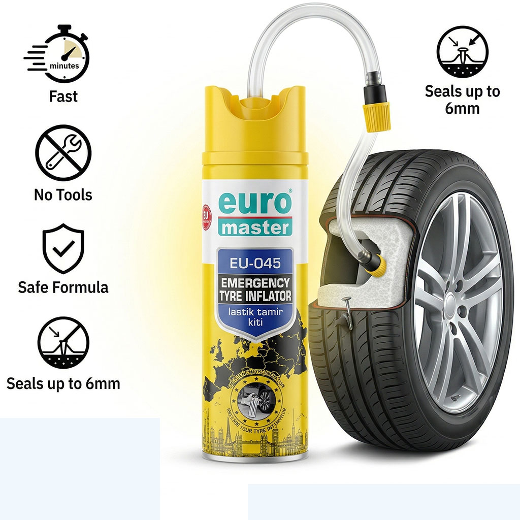 Euro Master EU-045 Emergency Tyre Inflator - ۚ۟ۧ۟ ۄ۔ÙŰ§Ű ÙÙÙŰź ۄ۷ۧ۱ۧŰȘ ۧÙŰłÙۧ۱۩