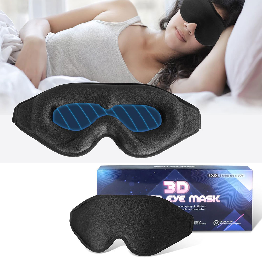 Masque de sommeil 3D ergonomique et profond amĂ©liorĂ© avec sangle ajustable - ÙÙۧŰč ÙÙÙ
Ù
۱ÙŰ