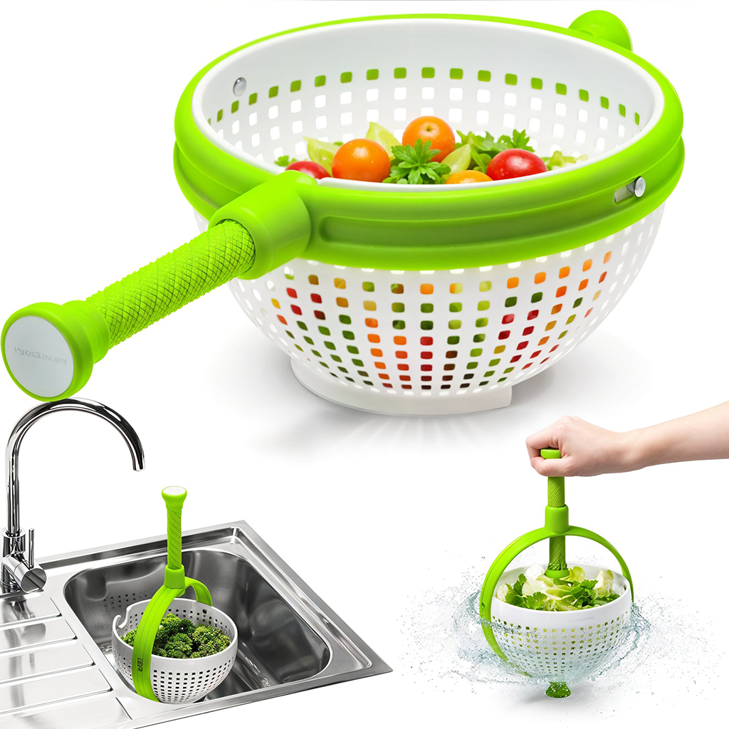 Panier DâĂ©gouttage Rotatif pour Fruits et LĂ©gumes Facile et Rapide â ŰłÙŰ© ŰșŰłÙ Ű§Ù۟۶ۧ۱