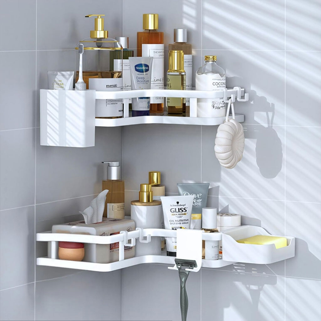ĂtagĂšre de rangement pour salle de bain 4pcs en acier inoxydable â Ű·ÙÙ
۱ÙÙÙ ŰȘÙŰžÙÙ
ÙÙŰÙ
ۧÙ