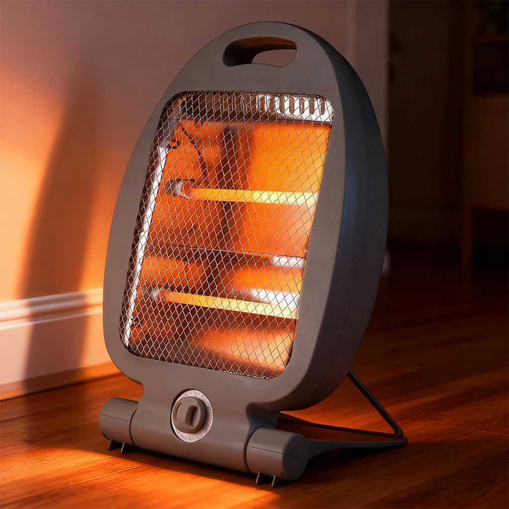 Chauffage Ă quartz 2 niveaux de chauffe de 800W avec Interrupteur de sĂ©curitĂ© â Ù
ŰŻÙŰŁŰ© ÙÙ۱ۚۧۊÙŰ©