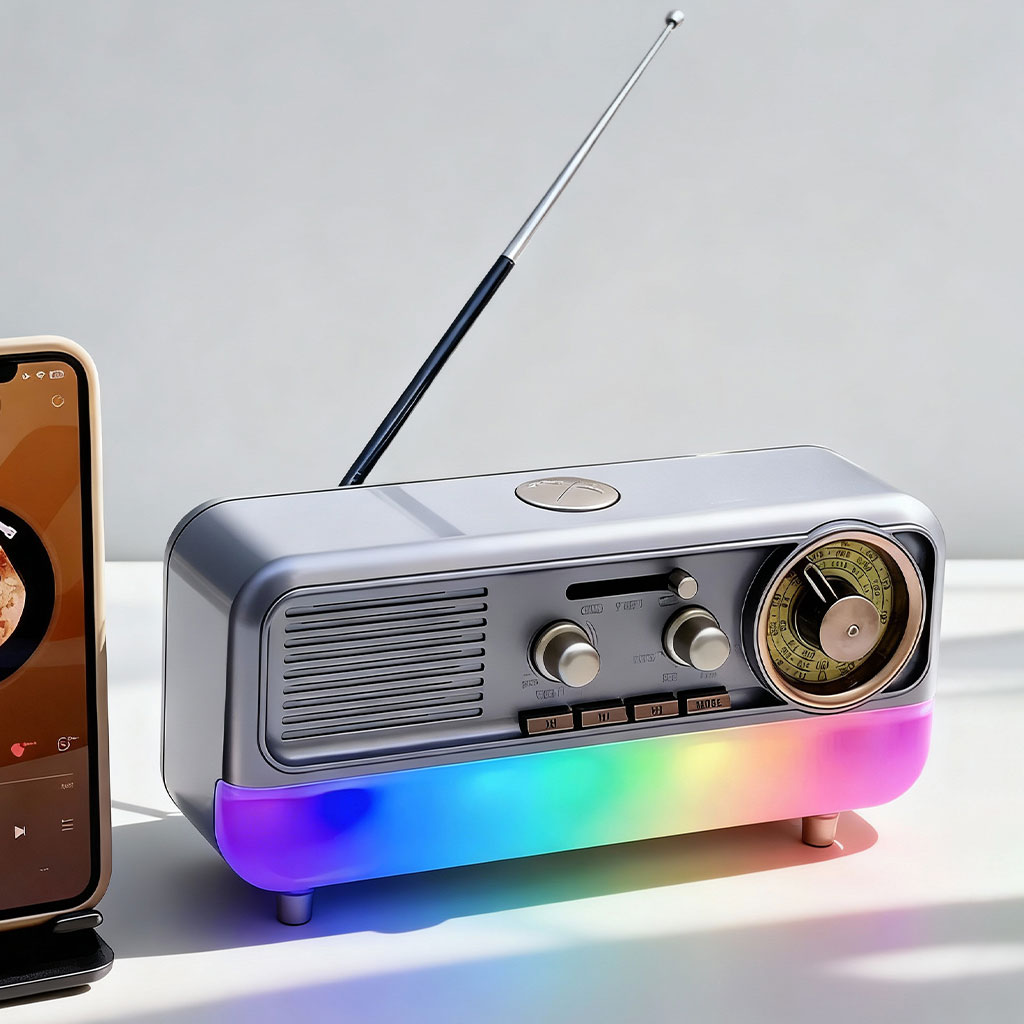 Radio Portable RĂ©tro et Haut Parleur Bluetooth Style Vintage MD-1313BT â Ù
Ùۚ۱ Ű”ÙŰȘ ŰšÙÙŰȘÙŰ«