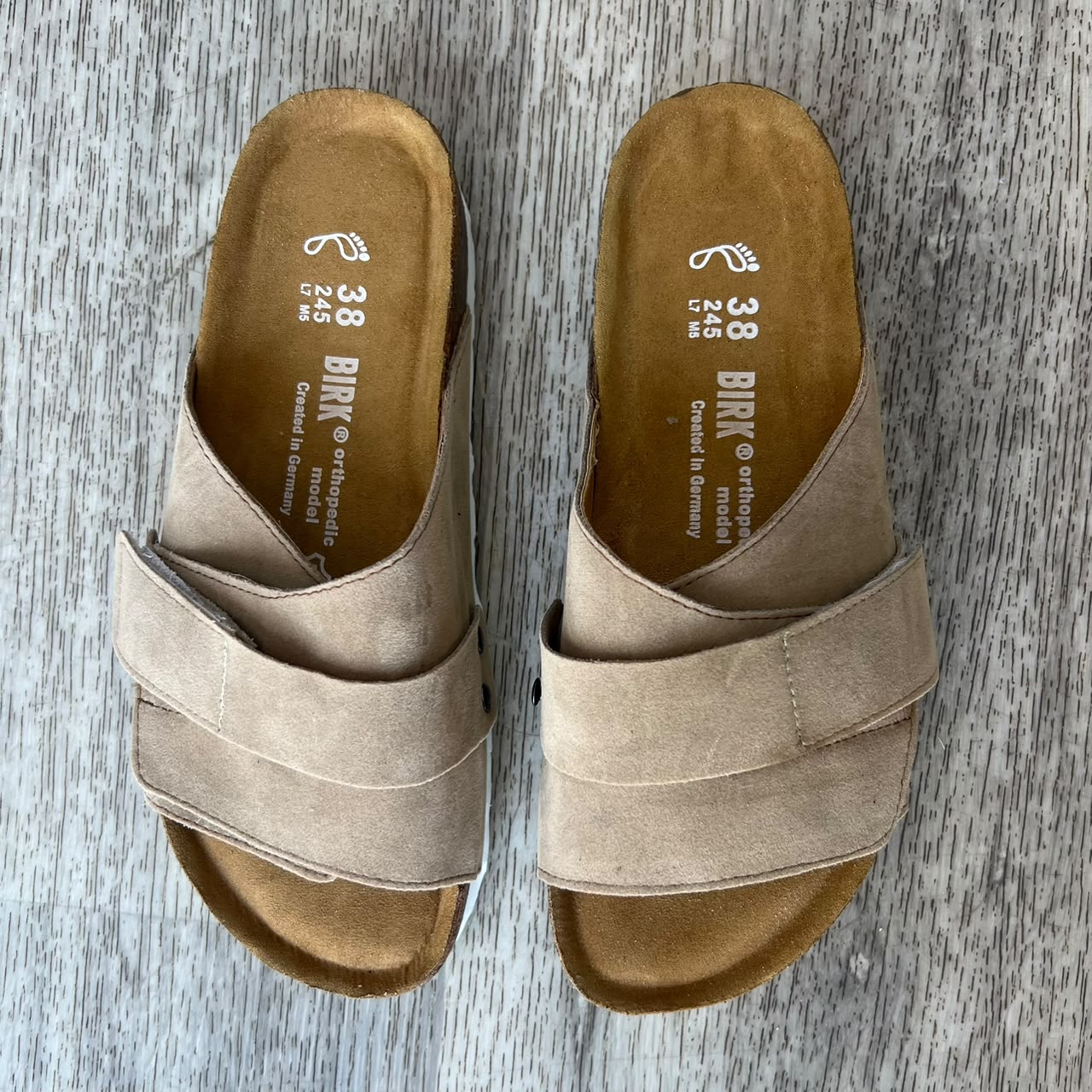 KYOTO NUBUCK BEIGE EVA BLANC F