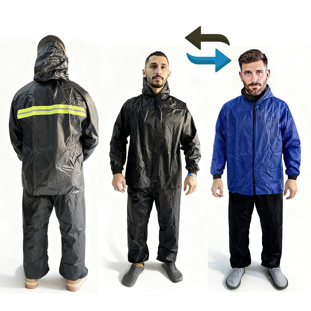 Ensemble De Pluie ImpermĂ©able Veste Et Pantalon avec Doublure IntĂ©rieure V2 â ۚۯÙŰ© Ù
ÙۧÙÙ
Ű© ÙÙÙ
ۧۥ ŰłÙ
ÙÙŰ©