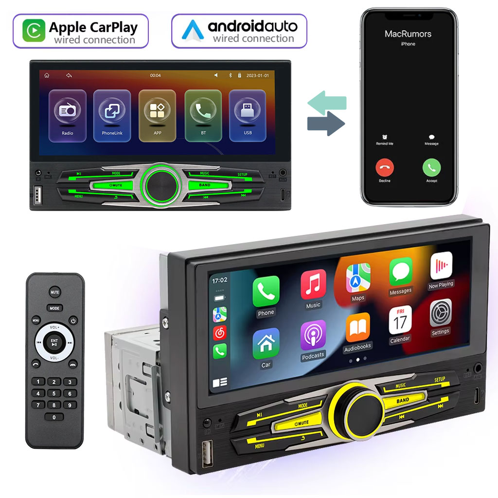 Autoradio MP5 universel pour voiture 6.86 pouces avec fonction Carplay Android Auto â ŰŹÙۧŰČ Ű±Ű§ŰŻÙÙ ŰłÙۧ۱۩