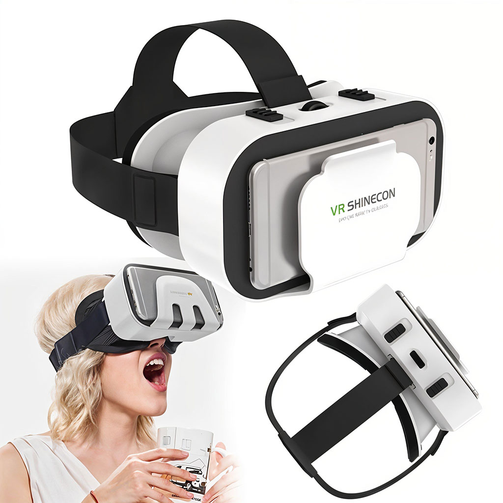 Shinecon Casque VR pour Smartphones Légères et Réglables pour jeux et films mobiles - نظارات الواقع الإفتراضي للهاتف