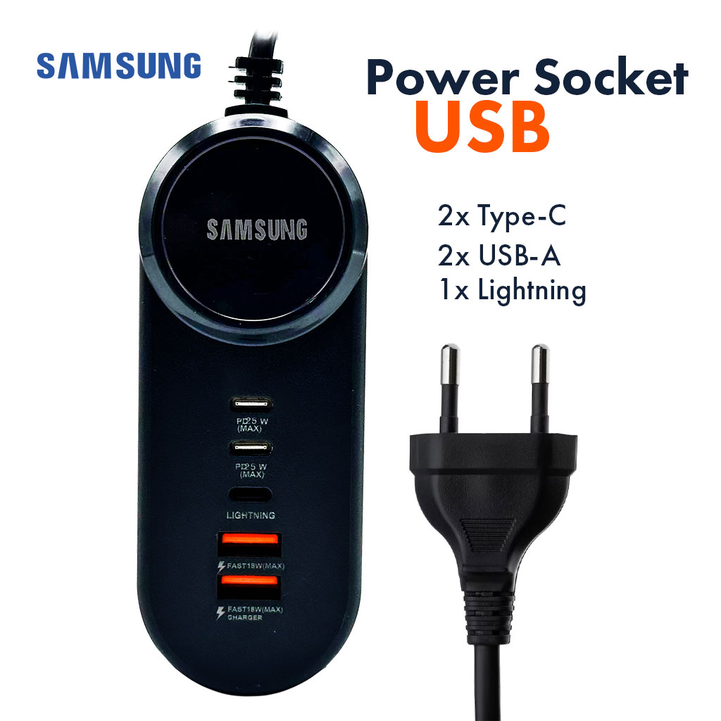 Power Socket Charge rapide Samsung, 25 W 5 Ports Type-C USB Lightning â Ù
Ùۚ۳ ŰŽŰÙ ŰłŰ±ÙŰč ۳ۧÙ
ŰłÙÙŰș