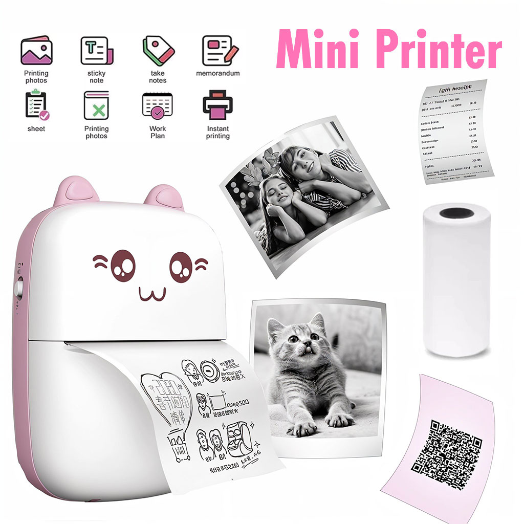 Mini imprimante Thermique Bluetooth sans Fil pour Smartphone â ۷ۧۚŰčŰ© Ű۱ۧ۱ÙŰ© Ùۧ۳ÙÙÙŰ©