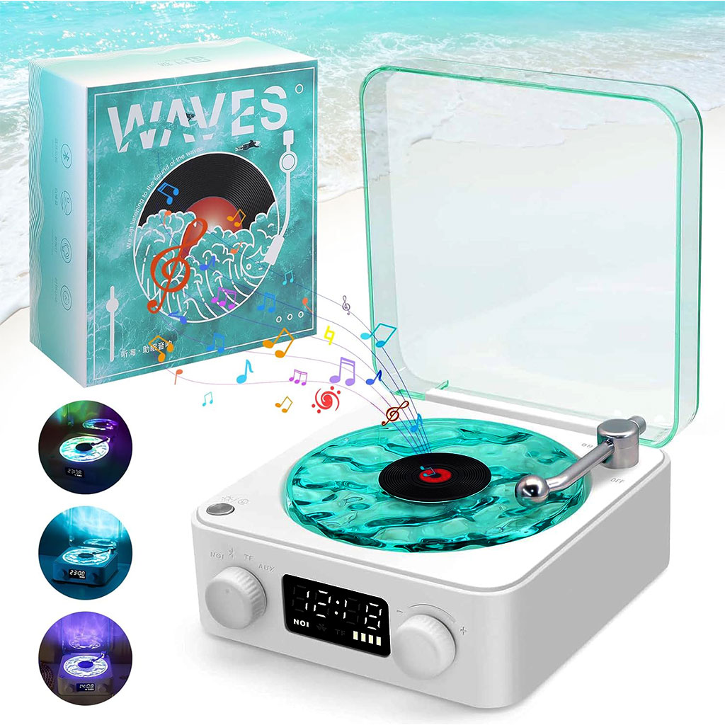 Lecteur Vinyle Sans Fil Bluetooth avec Effet Lumineux RVB â Ù
Ùۚ۱ Ű”ÙŰȘ ŰšÙÙŰȘÙŰ«