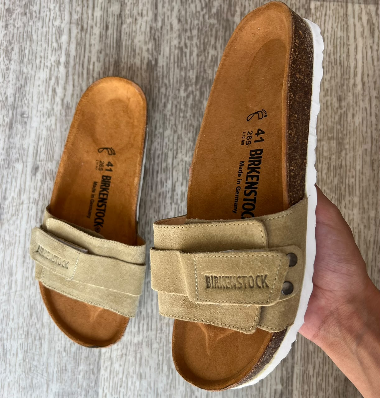 OITA CUIR SABLE EVA BLANC H