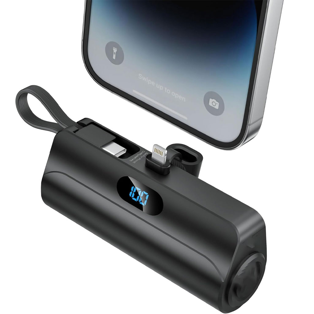 Mini Power Bank Portable Anker 10W 5000mAh avec Connecteur Direct - Mini et Batterie Externe Portable