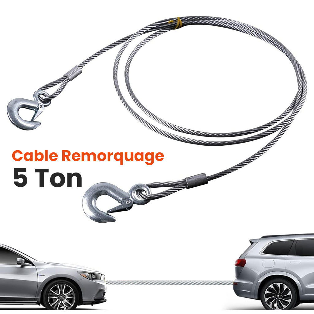Cable de remorquage 5ton avec fil dâacier de qualitĂ© supĂ©rieure â ÙŰ§ŰšÙ ŰŹŰ± ۧÙŰč۱ۚۧŰȘ