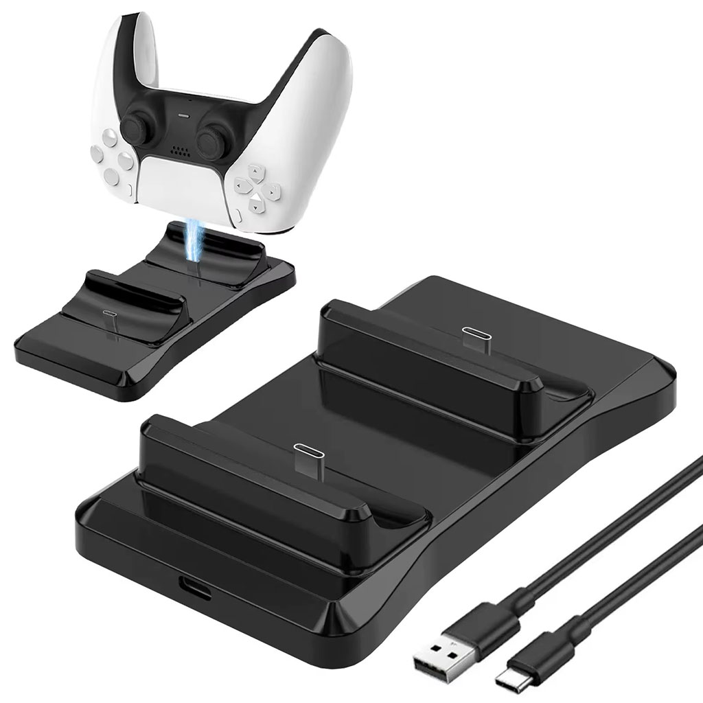 Station de charge sans fil Type C Double Chargeur pour Manette PS5 â ێۧŰÙ ÙŰŻ ۧÙŰȘŰÙÙ