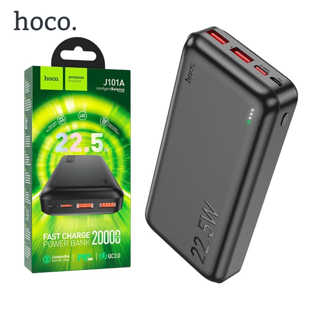 Hoco Power Bank Fast Charge Qc 3.0 20000mAh â J101A