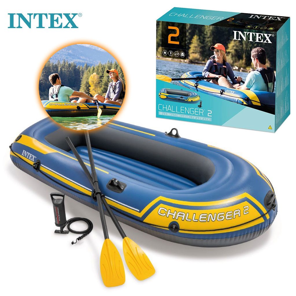 Bateau Gonflables Challenger 2 avec Deux Rames et Pompe Intex 68367NP â Ùۧ۱ۚ ÙŰšÙ۱ Ù
Űč Ù
ۏۧۯÙÙ ÙÙ
۶۟۩