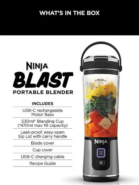 Ninja Blast Blender Portable