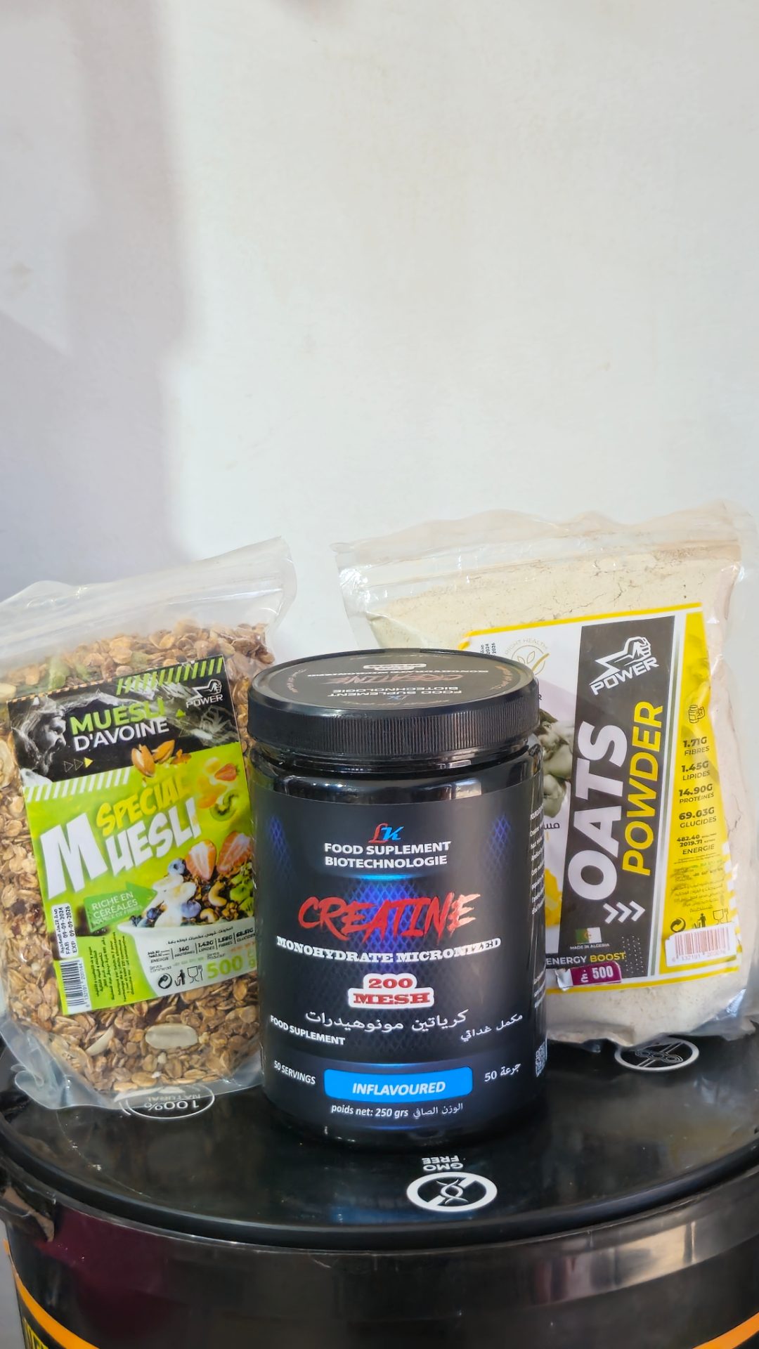 Pack creatine lk 250g + choufane 500g + Granola 500g