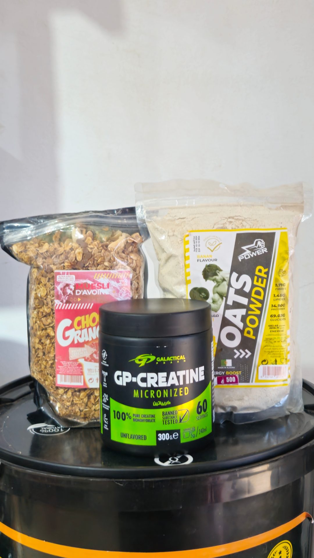 Gp creatine 300g + Granola 500g + choufane 500g