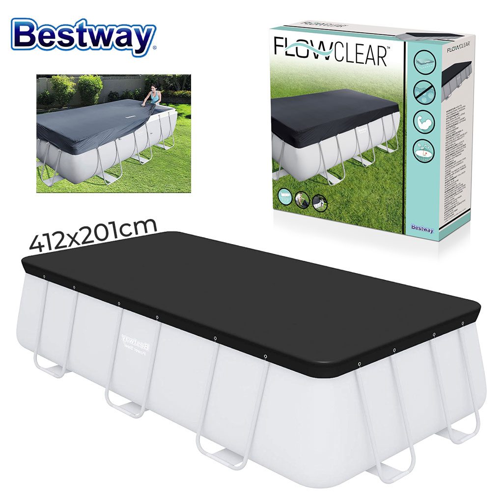 Bache Piscine Rectangulaire en PolypropylĂšne 412x201cm Bestway 58232 â Űș۷ۧۥ Ù
۳ۚŰ