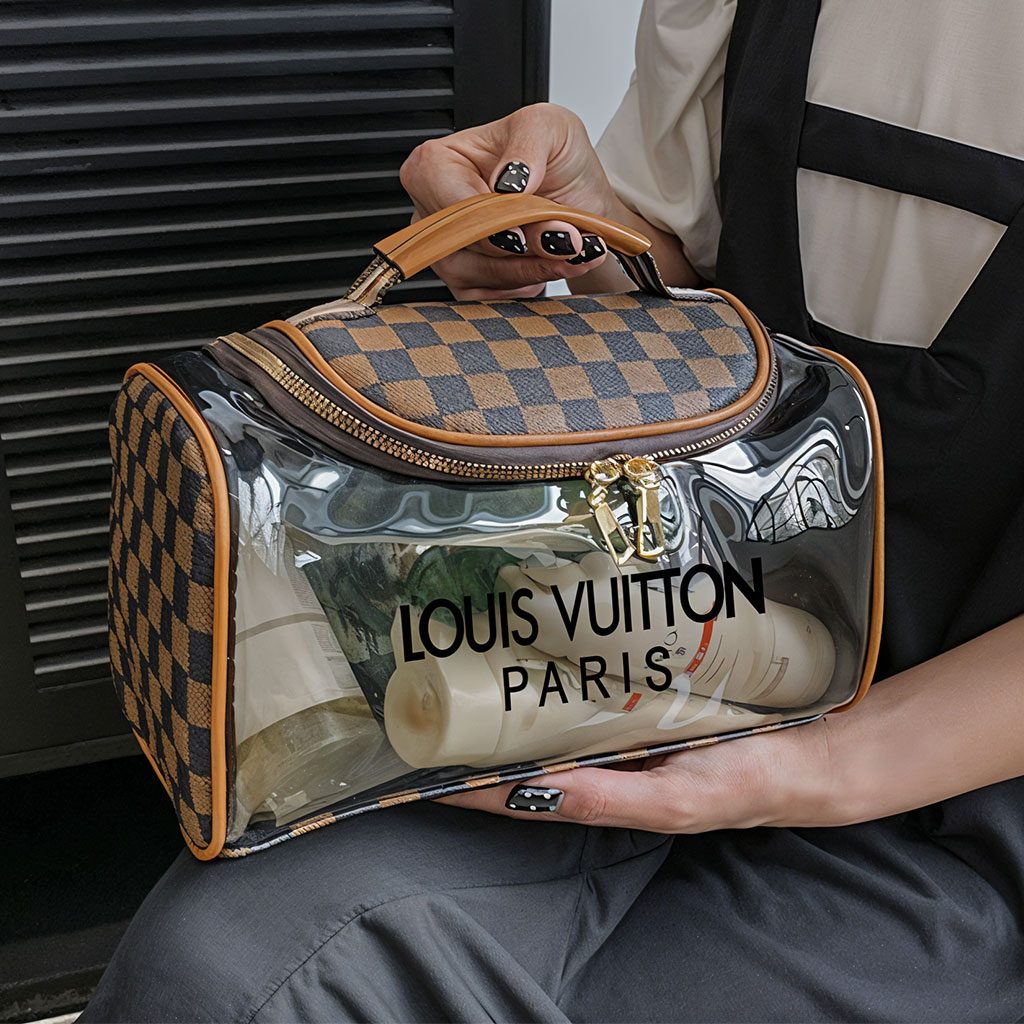 Pochette de Bain pour Produits Cosmétiques LV Unisexe – حقيبة أغراض الحمام