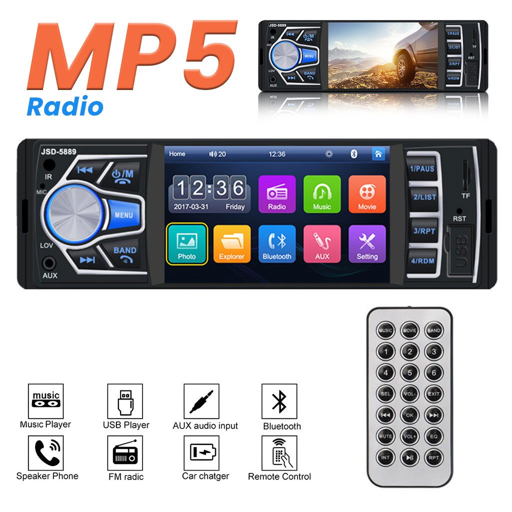 Autoradio MP5 4.1 Pouces FM Radio Ecran HD JSD-5889 â Ù
ŰŽŰșÙ Ű±Ű§ŰŻÙÙ Ű§ÙŰłÙۧ۱ۧŰȘ