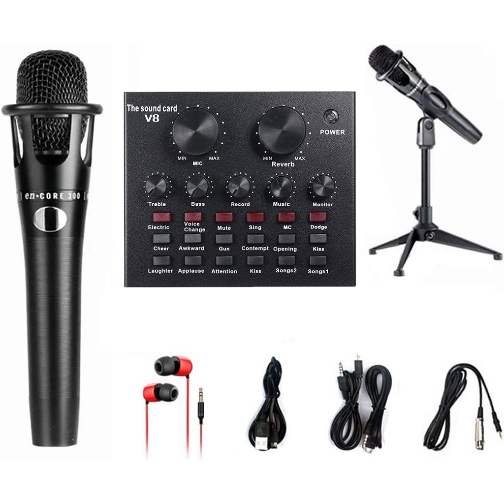 V8 Externe Live Carte Son avec Microphone Set â ۚ۷ۧÙŰ© Ű”ÙŰȘ Ù
Űč Ù
ÙÙ۱ÙÙÙÙ ÙÙŰȘ۳ۏÙÙۧŰȘ ۧÙŰ”ÙŰȘÙŰ©