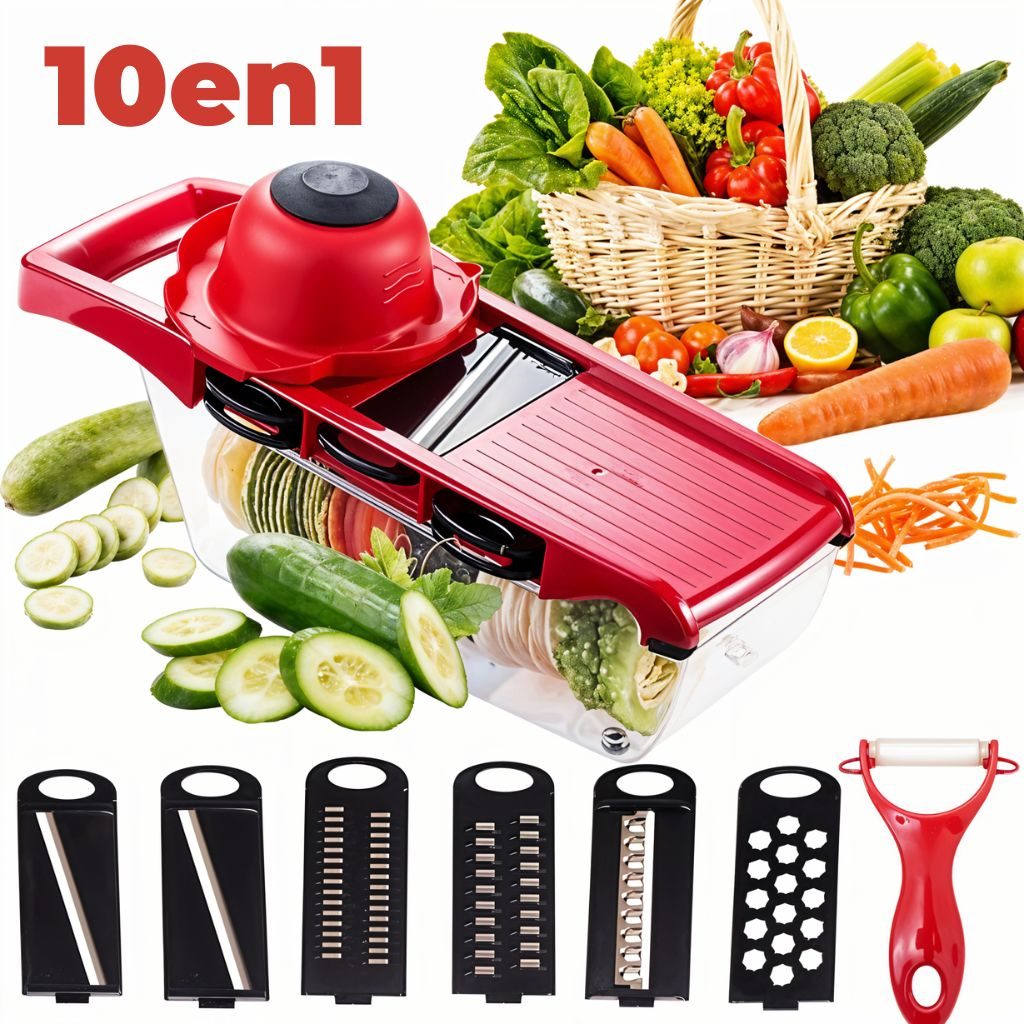 Mandoline Coupe-LĂ©gumes 10 en 1 â Ù۷ۧŰčŰ© ۟۶۱ÙۧŰȘ
