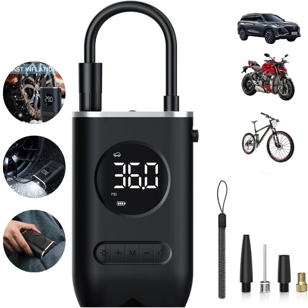 Compresseur d'Air Portable 150 PSI avec Lampe LED â Ù
ÙÙۧ۟ ÙÙۧۥ Ù
ŰÙ
ÙÙ Ù
Űč ۄ۶ۧۥ۩