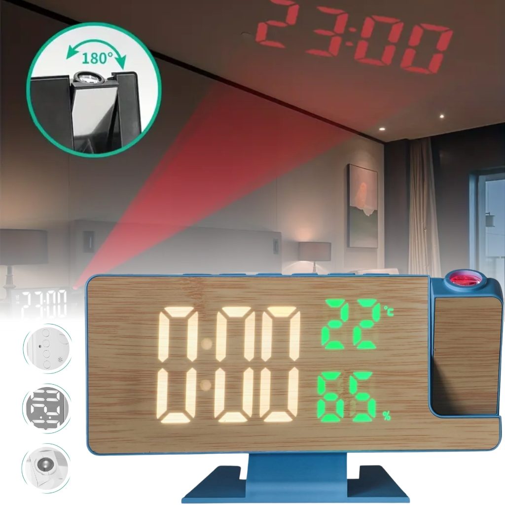 Horloge NumĂ©rique avec Projecteur LED â ۳ۧŰčŰ© ۱ÙÙ
ÙŰ© Ù
Űč ŰŹÙۧŰČ Űč۱۶