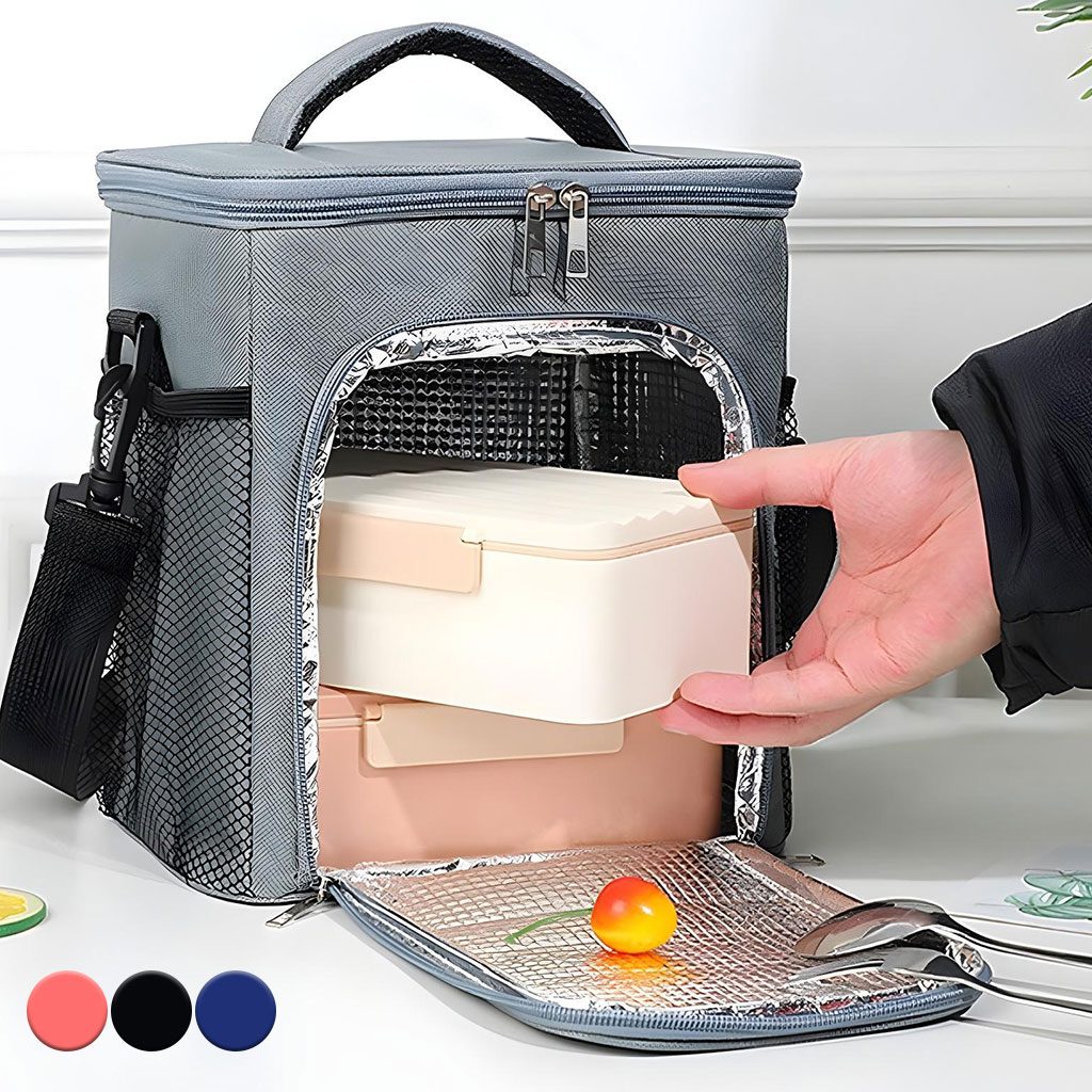 Sac à déjeuner isotherme de grande capacité avec bandouliÚre