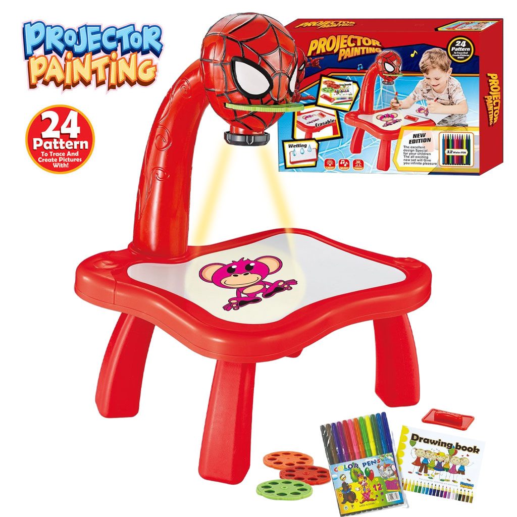 Table Ă dessin avec projecteur 24 images diffĂ©rentes â Planche Ă dessin -rouge