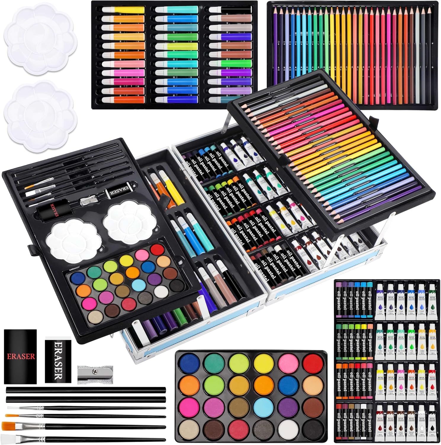Coffret d'Art Deluxe 144 PiĂšces avec Mallette Portable - ŰčÙۚ۩ ŰŁŰŻÙۧŰȘ ۧÙ۱۳Ù
ÙۧÙŰȘÙÙÙÙ Ű§ÙÙۧ۟۱۩ 144 ÙŰ·ŰčŰ© ŰŻŰ§ŰźÙ ŰÙÙۚ۩