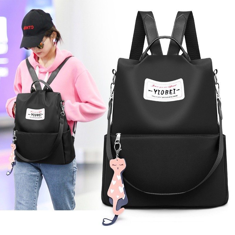 Sac à dos oxford Antivol étanche Pour Femme – Noir