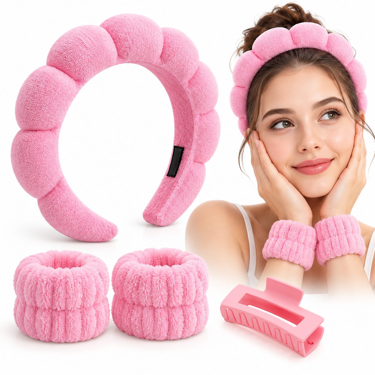 Ensemble Soin du Visage 4 Pièces pour Femmes - طقم العناية بالوجه وغسيل البشرة 4 قطع