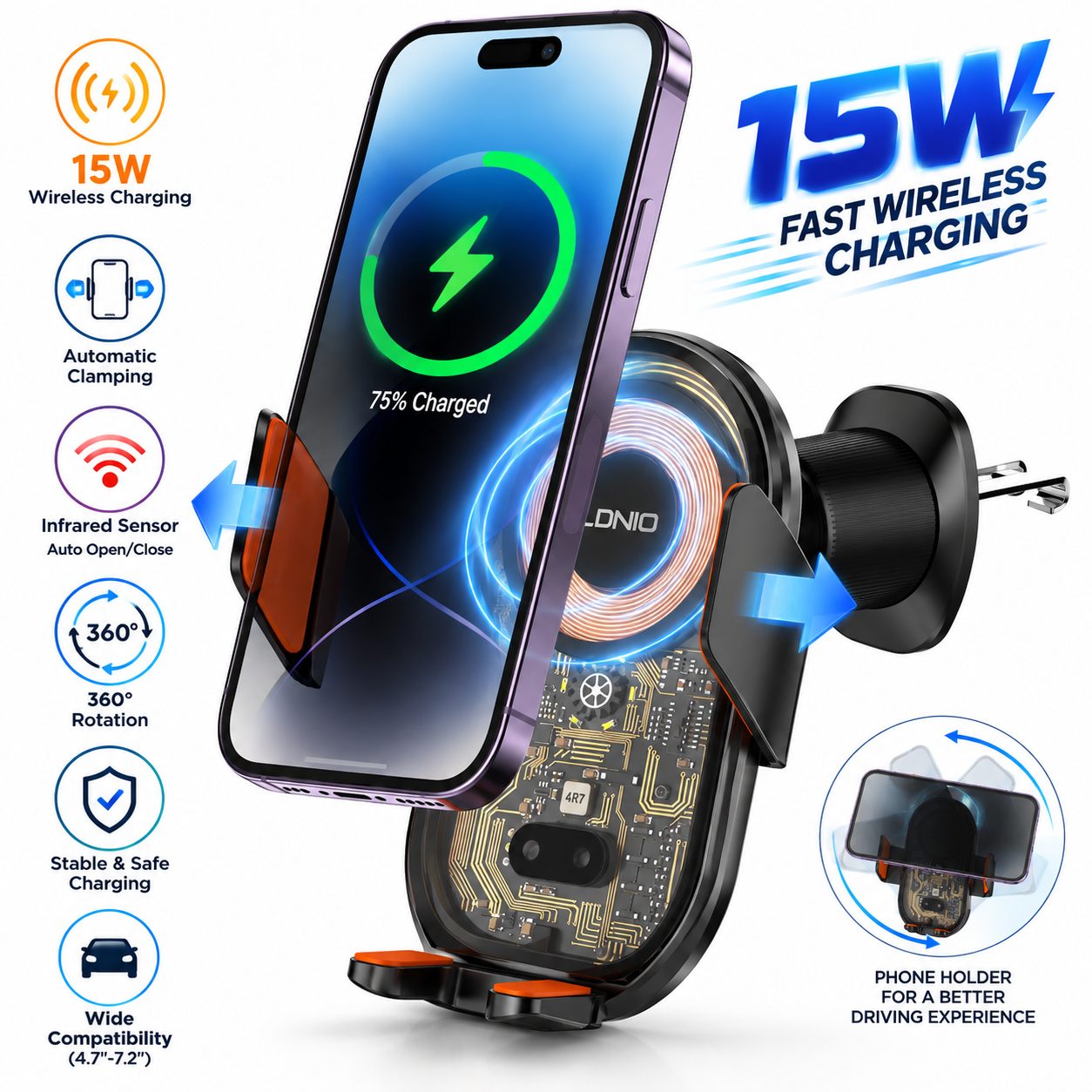 Support TĂ©lĂ©phone Voiture avec Chargeur Sans Fil 15W Capteur Infrarouge LDNIO MA30 - ŰۧÙ
Ù ÙۧŰȘÙ ÙÙŰłÙۧ۱۩ ÙێۧŰÙ Ùۧ۳ÙÙÙ Ű°ÙÙ