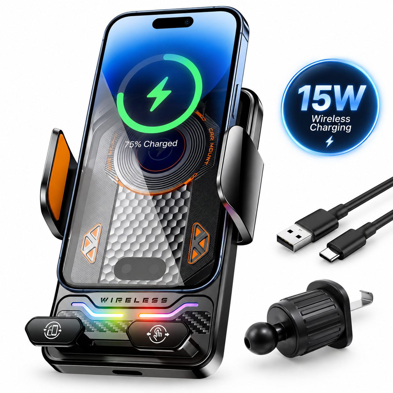 Support TĂ©lĂ©phone Voiture avec Chargeur Sans Fil 15W ModĂšle F6 Induction Intelligente - ŰۧÙ
Ù ÙۧŰȘÙ ÙÙŰłÙۧ۱۩ Ù
Űč ێۧŰÙ Ùۧ۳ÙÙÙ ŰłŰ±ÙŰč 15 Ùۧ۷