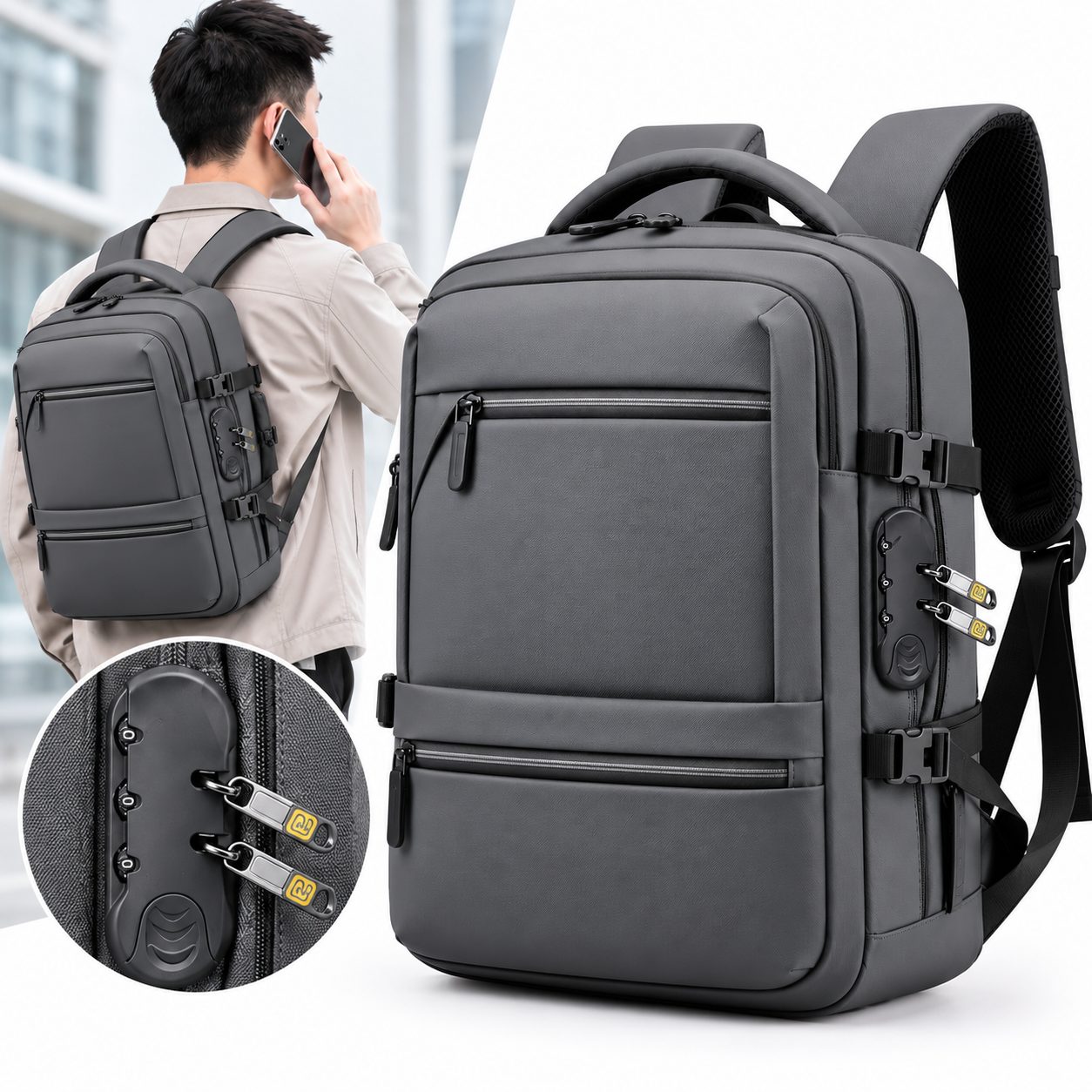 Sac Ă Dos pour Ordinateur Portable Grande CapacitĂ© et Anti-Vol Bomag Boy Gris - ŰÙÙۚ۩ ŰžÙ۱ ÙÙÙÙ
ŰšÙÙŰȘ۱ ۧÙÙ
ŰÙ
ÙÙ Ùۧ۳ŰčŰ© ÙÙ
ۧÙŰčŰ© ÙÙ۳۱ÙŰ©