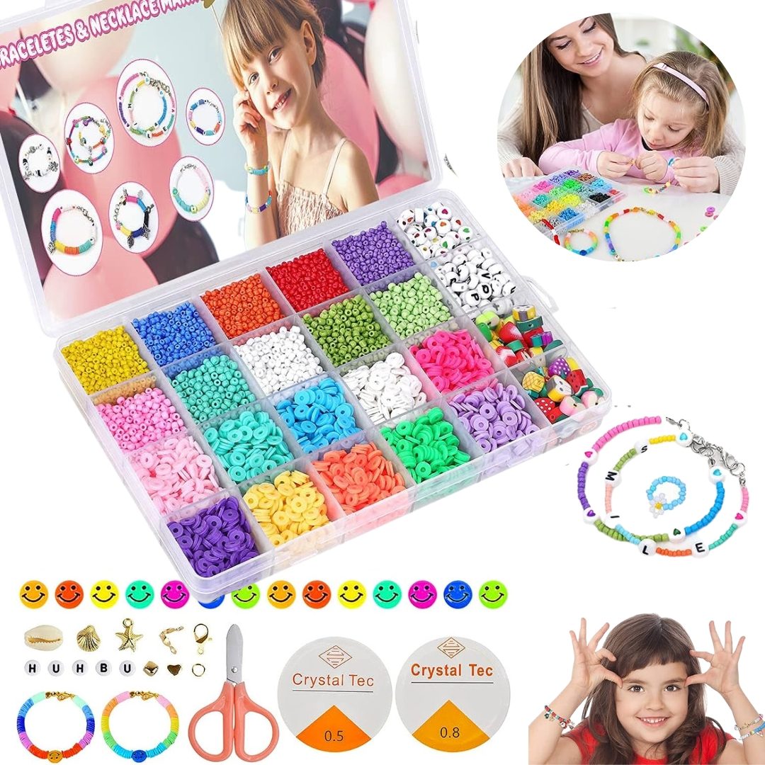 Ensemble de pendentifs en argile pour la fabrication de bijoux enfant