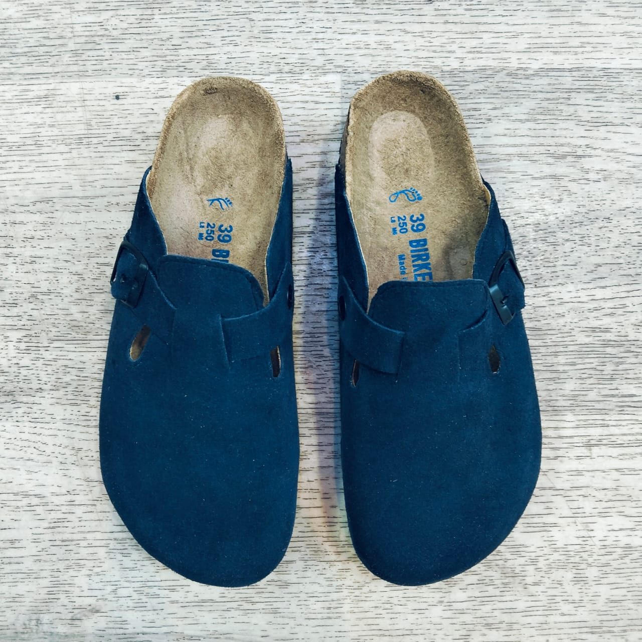 BOSTON NUBUCK BLEU