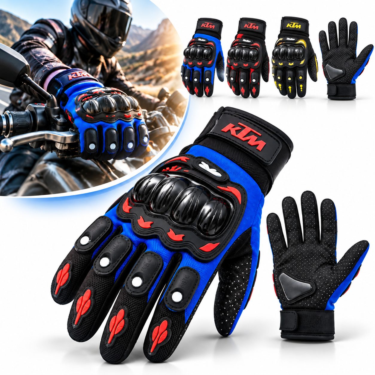Gants de Moto KTM Protection Articulations et Grip AntidĂ©rapant - ÙÙۧŰČۧŰȘ ۯ۱ۧۏۧŰȘ Ùۧ۱ÙŰ© Ù
Űč ŰÙ
ۧÙŰ© ÙÙÙ
ÙŰ§Ű”Ù ÙŰȘŰ”Ù
ÙÙ
Ù
۶ۧۯ ÙÙۧÙŰČÙۧÙ