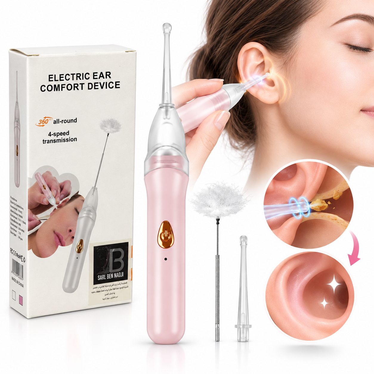 Nettoyeur d'oreilles Ă©lectrique 4 Vitesses YX-812 - ŰŹÙۧŰČ ŰȘÙŰžÙÙ Ű§ÙŰŁŰ°Ù Ű§ÙÙÙŰ±ŰšŰ§ŰŠÙ Ű§ÙÙ
ŰȘŰ·Ù۱ ÙÙŰčÙۧÙŰ© ۧÙÙÙÙ
ÙŰ©